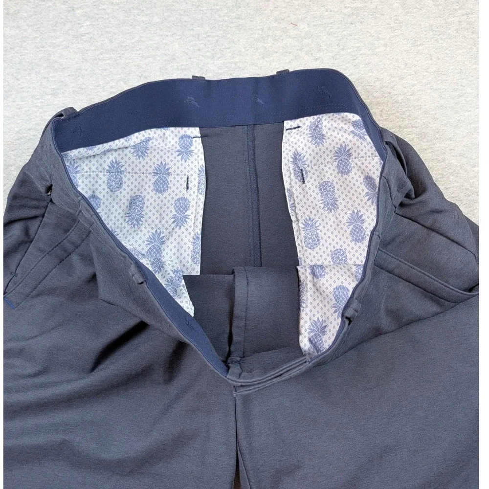 Tommy Bahama Mens On Par Short 8 Inch Navy Blue Golf Performance Tech Shorts 32